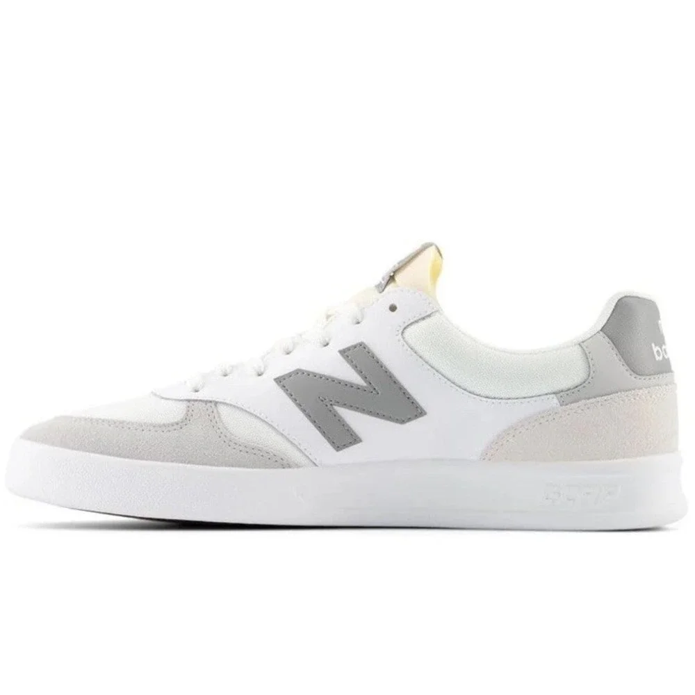 New Balance 300 V3 Court Low Top Sneaker Shoes White/Slate Grey Mens Sz 9.5